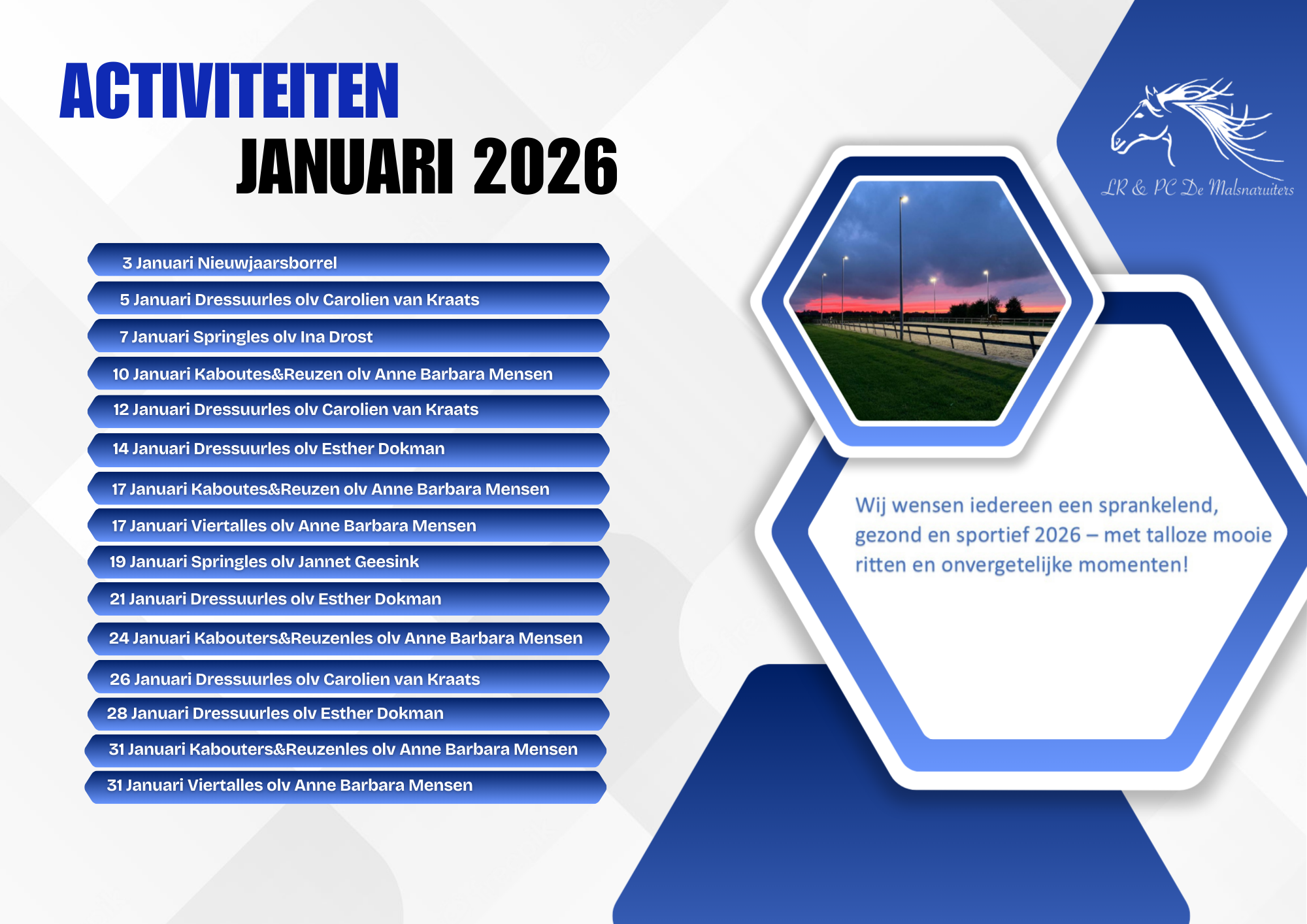 Activiteiten Januari 2026